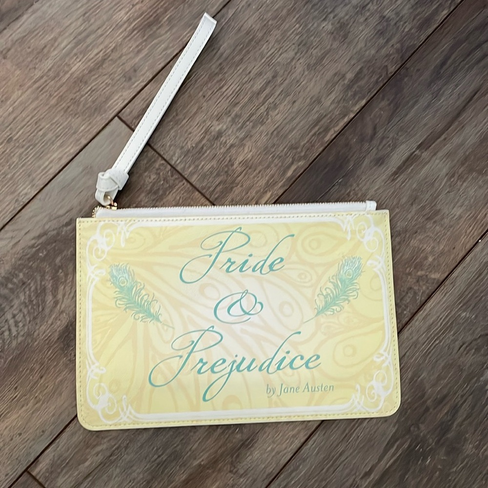 Pride and prejudice zip clutch